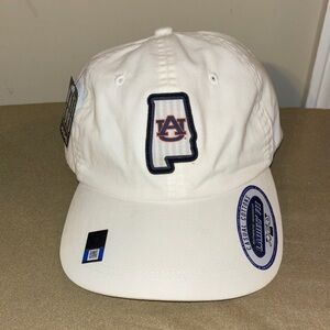 Kate Lord Ladies’ Cut White Auburn University Logo State of Alabama Cap. NWT